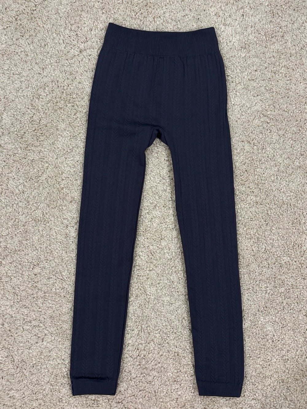 Nautica Women’s Ribbed Seamless Thermal Ultra High Stretch Leggings Size S/M